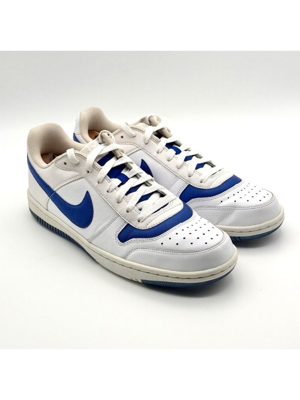 Nike Sky Team '87 Shoes White/Royal Blue/Tan 554997-102  Men's size 11.5